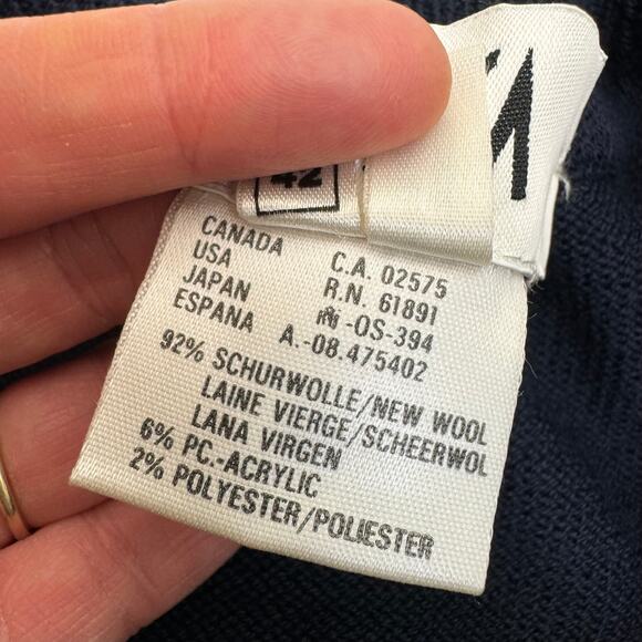 Vintage Crisca Wool Blend Ski Sweater Tunic Dress With Tag Saks Fifth Ave Sz 42 - Picture 16 of 16